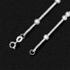 Women's silver chain with balls