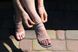 Жіночий срібний браслет "Арабський Бісмарк" на ногу (гомілку)