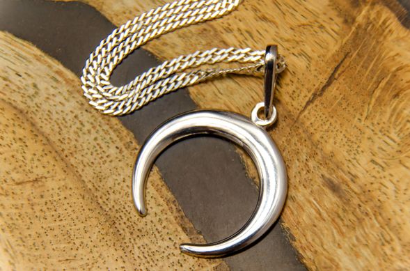 Silver pendant "Lunnytsia" with a silver chain