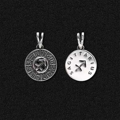 Women's silver pendant "Sagittarius"