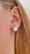 Silver stud earrings "Radiance"