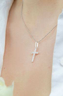 Срібна підвіска "Хрест"