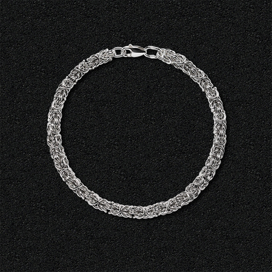 Silver bracelet "Silver fox"