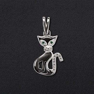Women's silver pendant "Cat"