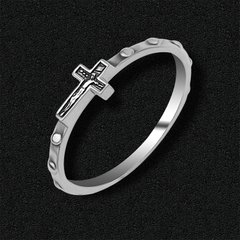 Silver ring Rosary
