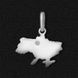 Women's silver pendant "My country"