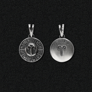 Women's silver pendant "Aries"
