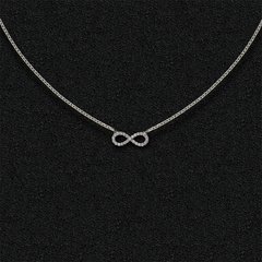 Silver necklace "Infinity"