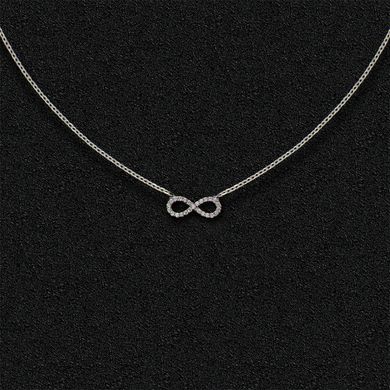 Silver necklace "Infinity"