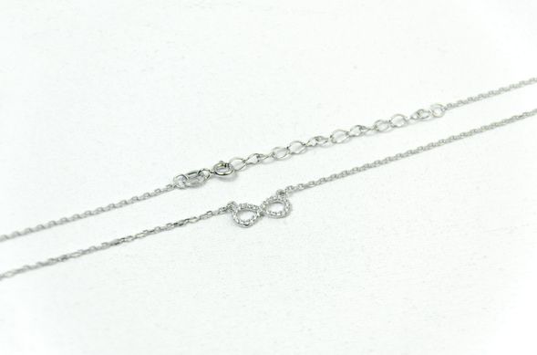 Silver necklace "Infinity"