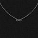 Silver necklace "Infinity"