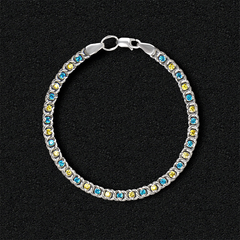 Female silver bracelet "Independent"