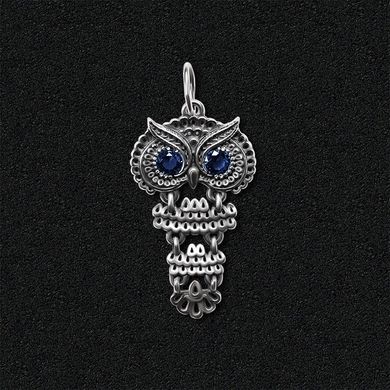 Women's silver pendant "Owl"