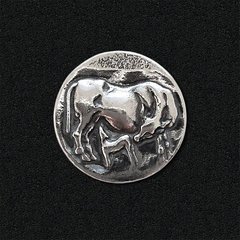 Серебряная монета "Корова с телёнком" - символ 2021 года