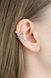 Silver Cuff Earrings "Whitesnake"