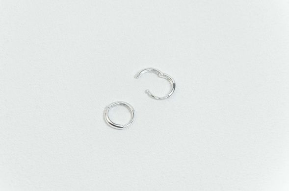 12-мм срібні сережки-шарніри