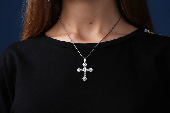 Серебряная подвеска "Крест"