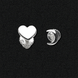 Срібні сережки-цвяшки "Місяць кохання"