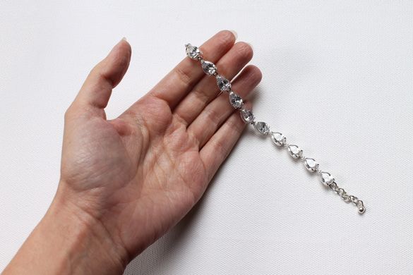 Women's silver "Pear" bracelet