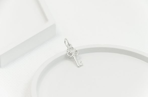 Women's silver pendant "Key"