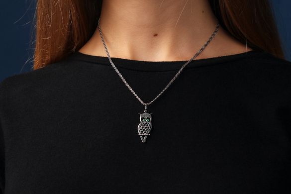 Silver pendant "Owl"