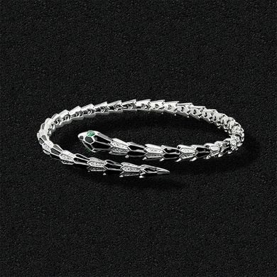 Women's hard silver bracelet "Silver Snake"