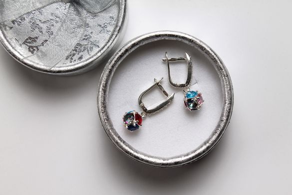 Silver Earrings "Colourful dreams"