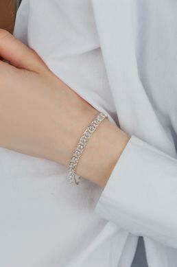 Female silver bracelet "Arab Bismarck" 3.0+