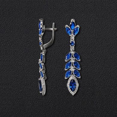 Silver Earrings "Blue jazz"