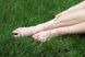 Жіночий срібний браслет "Плоский Бісмарк" на ногу (кісточку)