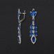 Silver Earrings "Blue jazz"