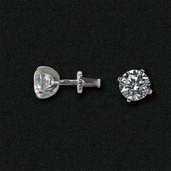 Silver stud earrings