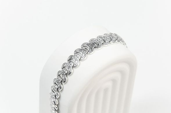 Жіночий срібний браслет "Анаконда"