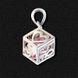 Women's silver pendant "Cube"