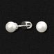 Silver stud earrings "Pearls"