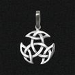 Silver pendant-amulet "Lughes Knots"