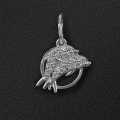 Silver pendant "Dolphins"