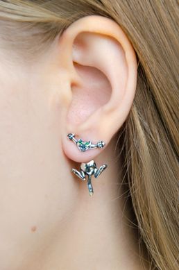 Silver earrings "Tomcats"