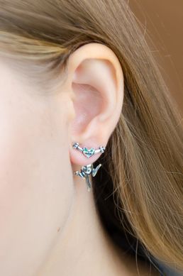 Silver earrings "Tomcats"