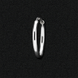 8 mm silver earring