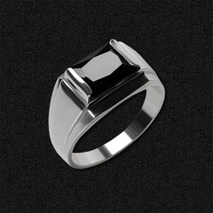 Чоловічий срібний перстень