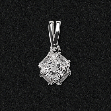 Silver pendant "Cube"