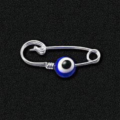 Silver pin "Blue Eye"