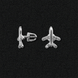 Срібні сережки "Літаки"