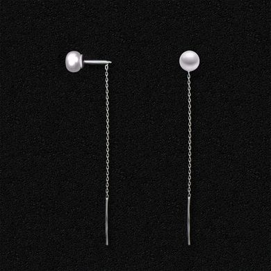 Silver earrings "Pearls"