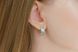 Silver Earrings "Vishivanka"with clear stones