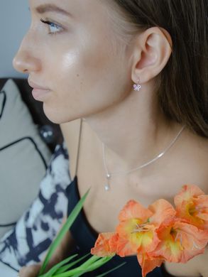 Silver earrings "Butterfly"