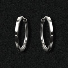 20-mm Silver Hoop Earrings