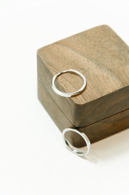 20-мм серебряные серьги-кольца