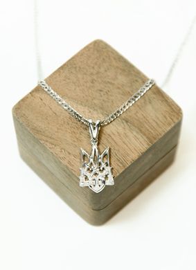 Silver pendant "The Trident"